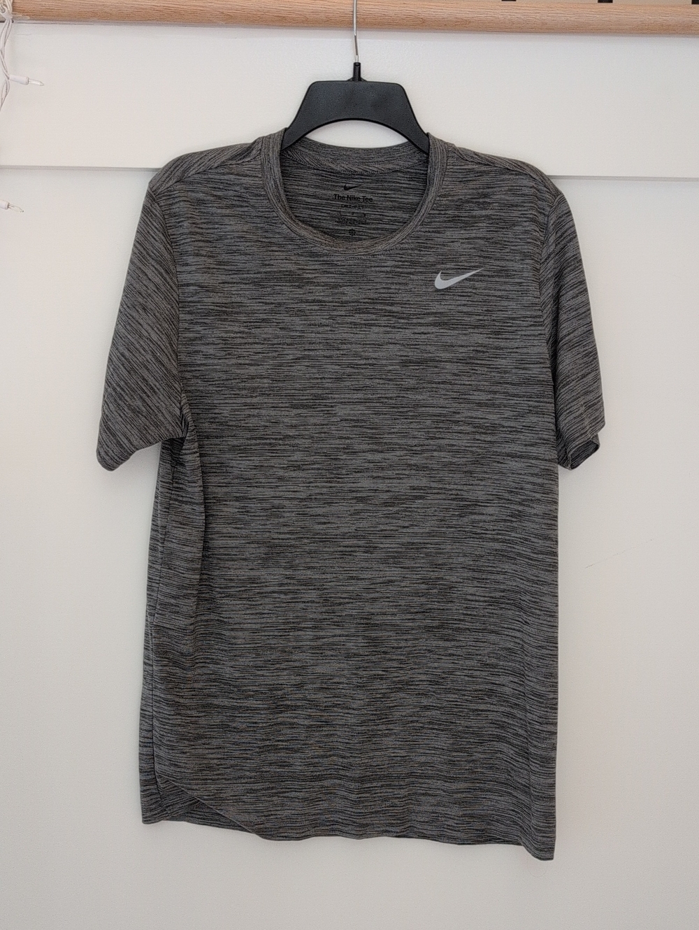 Nike Men's Dark Gray Heather Dri-FIT Short Sleeve Tee